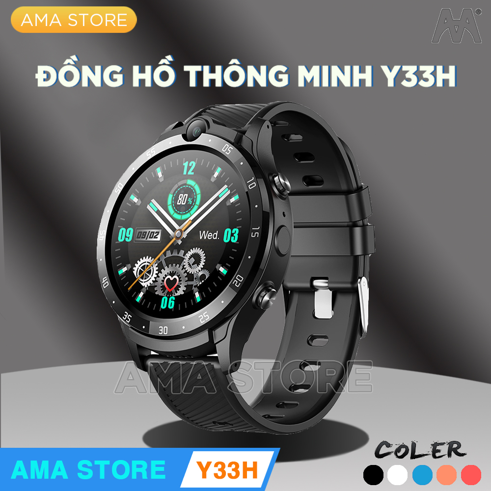 Đồng hồ Thông minh Gắn Sim Định vị Cho Học sinh THCS, THPT Model AMA Watch Y33H - Hàng nhập khẩu