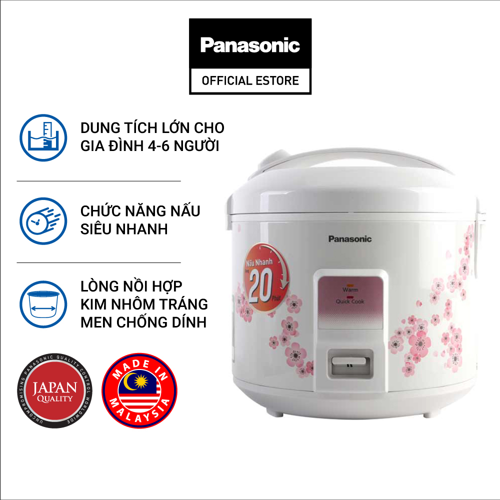 Nồi Cơm Điện Panasonic 1.8 Lít SR-MVQ187SRA - Hàng Chính Hãng