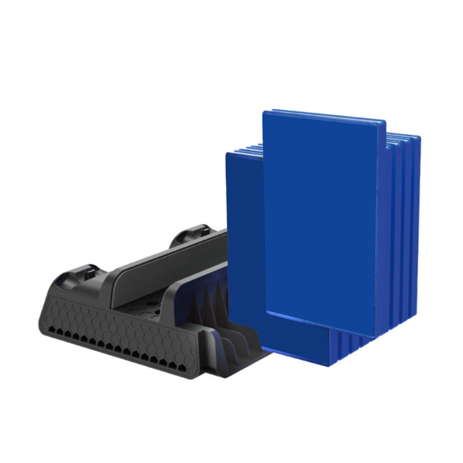 Vertical Stand+Cooling Fan+Controller Charging Station +Game Storage for PS4