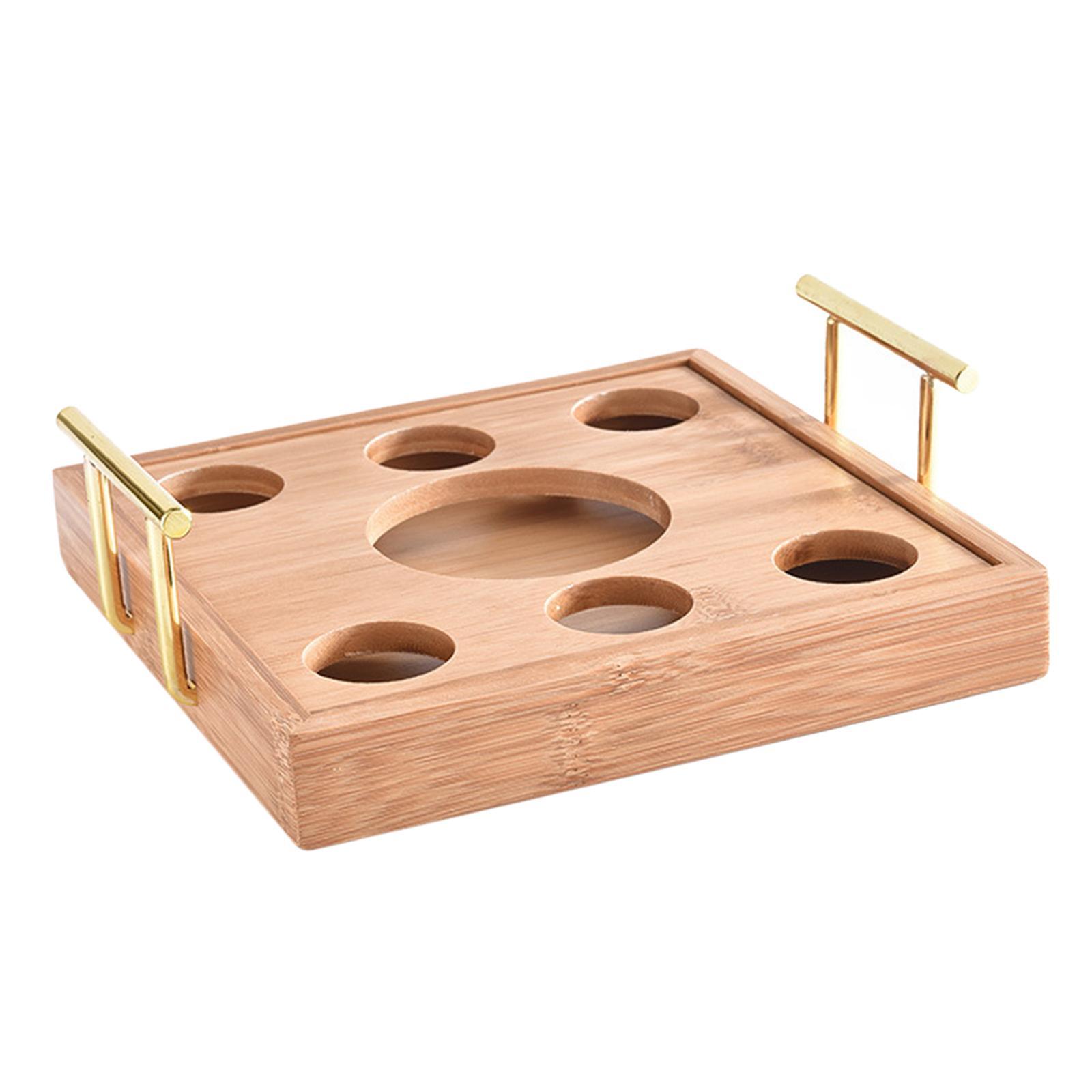 Glass Tray Holder Serving Tray Display Rack Base for Cabinet Party Kitchen