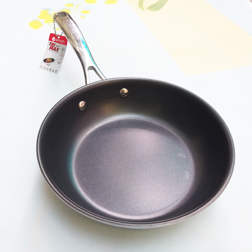 Chảo Inox Chống Dính Đáy Liền Elmich Trimax Đáy Từ Tiêu Chuẩn Châu Âu 20Cm 24Cm 26Cm 28Cm - 26Cm