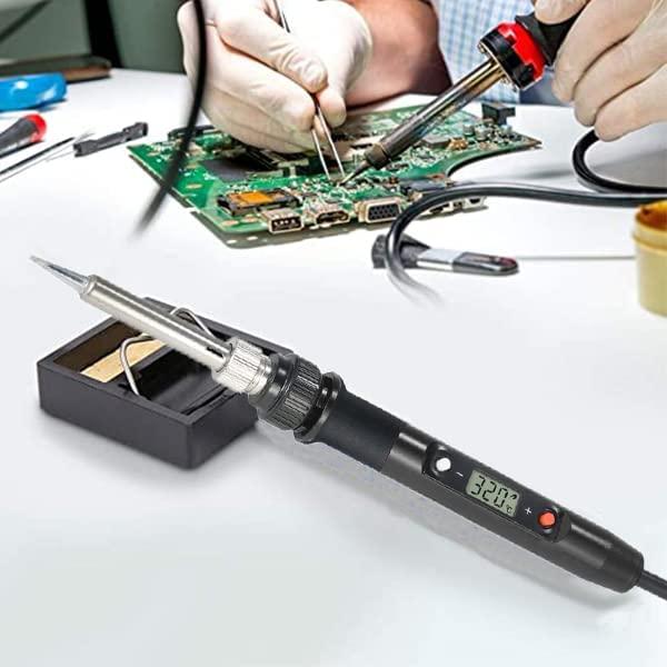 Bàn ủi hàn 80W 180 ~ 480 ℃ Bàn ủi hàn điện với màn hình LCD và đầu làm nóng