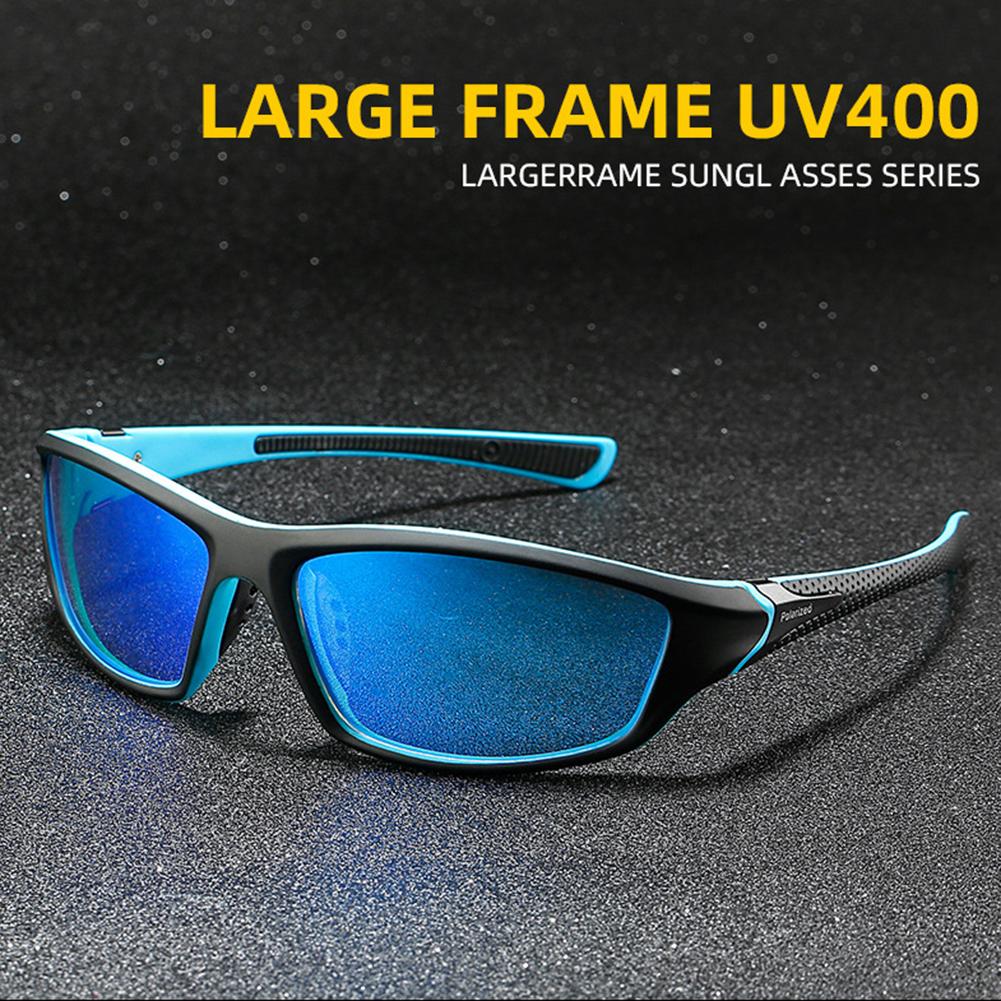 Kính nam tầm nhìn đêm kính râm kính phân cực 2023 UV400 lái xe ngoài trời lái xe đạp xe đạp đàn ông đi xe đạp kính mắt Color: black red
