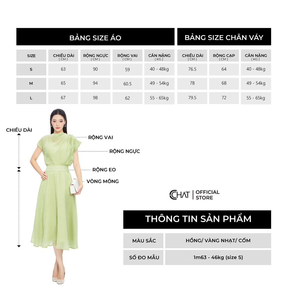 Set Đồ Nữ  Áo Cổ Leo Chân Váy Xòe Chất Voan Bay Bổng 13BNV2008XT