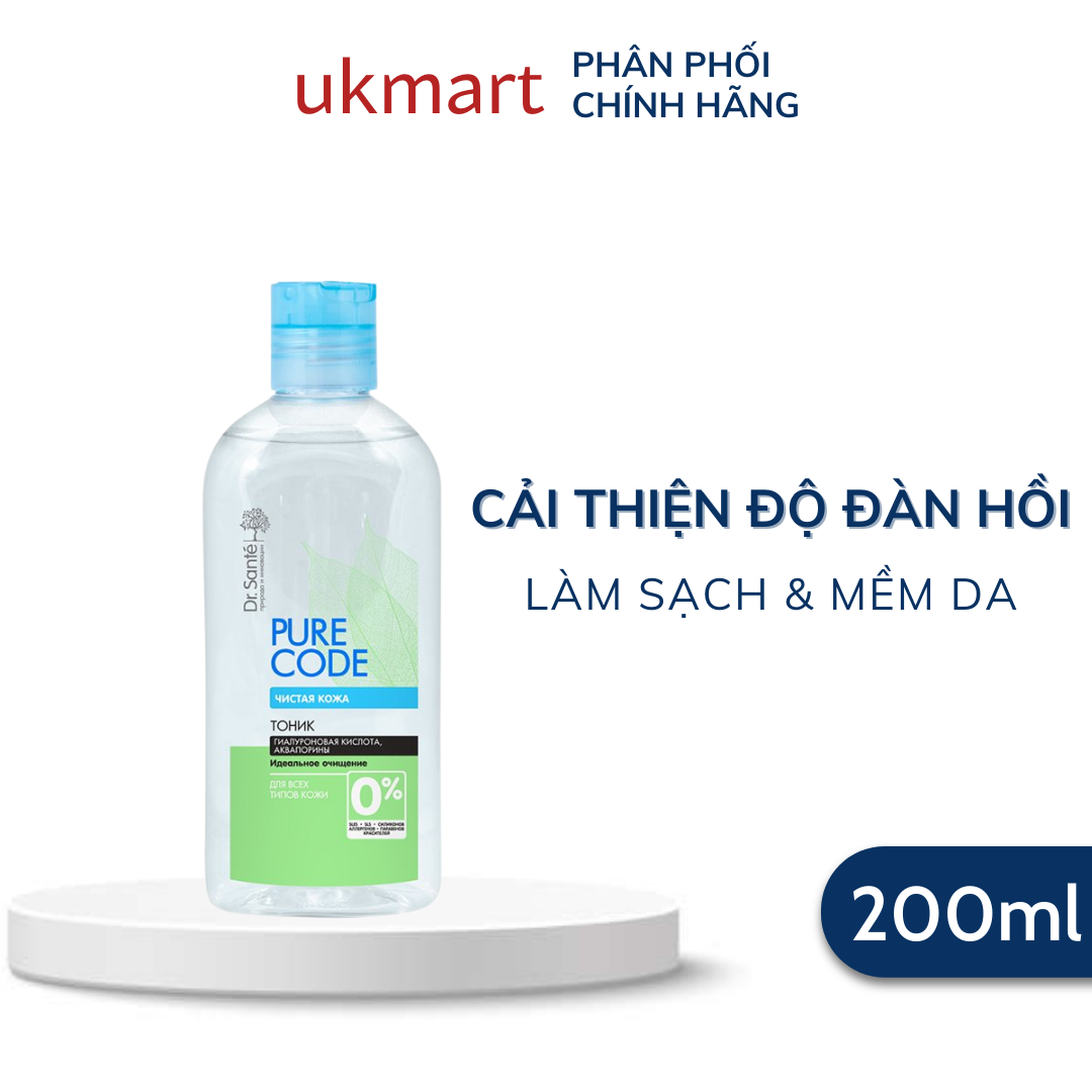 Nước Cân Bằng Micellar Dr.Sante Pure Code Dành Cho Mọi Loại Da 200ml