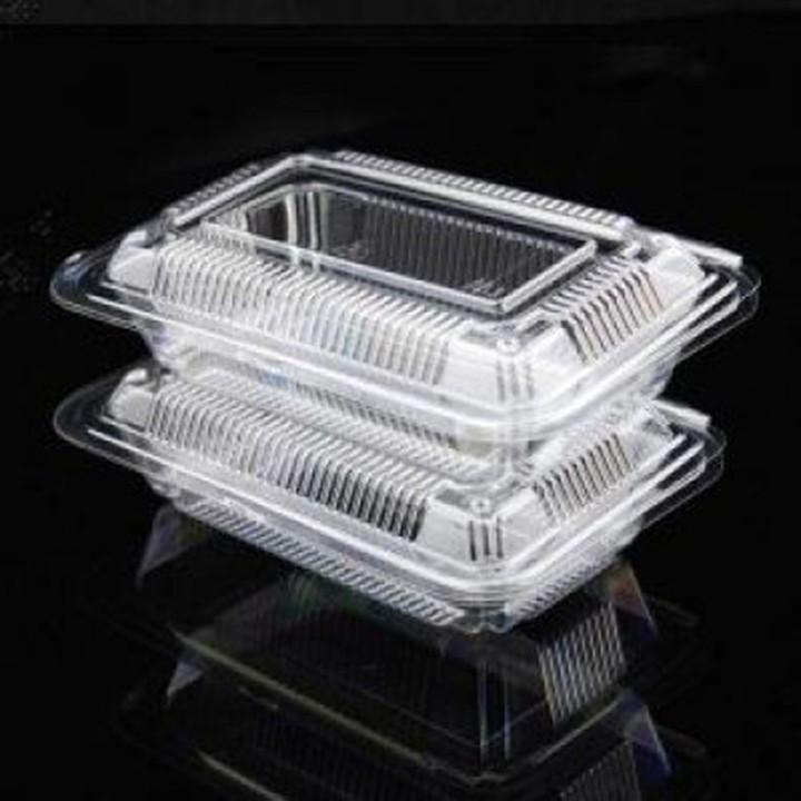 Combo 100 Hộp Nhựa PET H07, H04 Dùng 1 Lần Đựng Bánh Su Kem, Xiên Que, Dâu Tây, Bánh Bông Lan Hải Sản Đồ Đông Lạnh