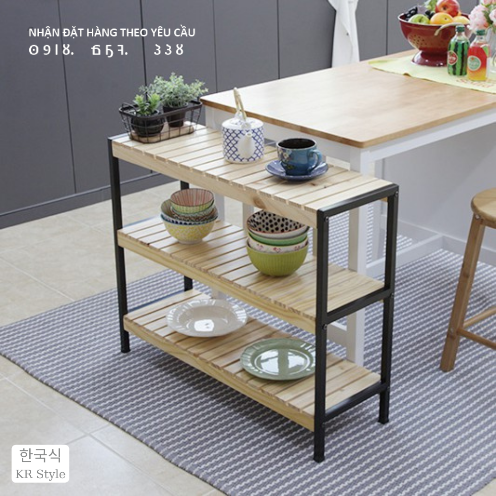 Kệ đa năng Sắt Gỗ size L cỡ lớn, phong cách Hàn Quốc. Kệ đa năng, tiện dụng, bày trí đẹp phù hợp không gian đơn giản, hiện đại và sang trọng. Kệ cao cấp, đạt tiêu chuẩn Hàn Quốc