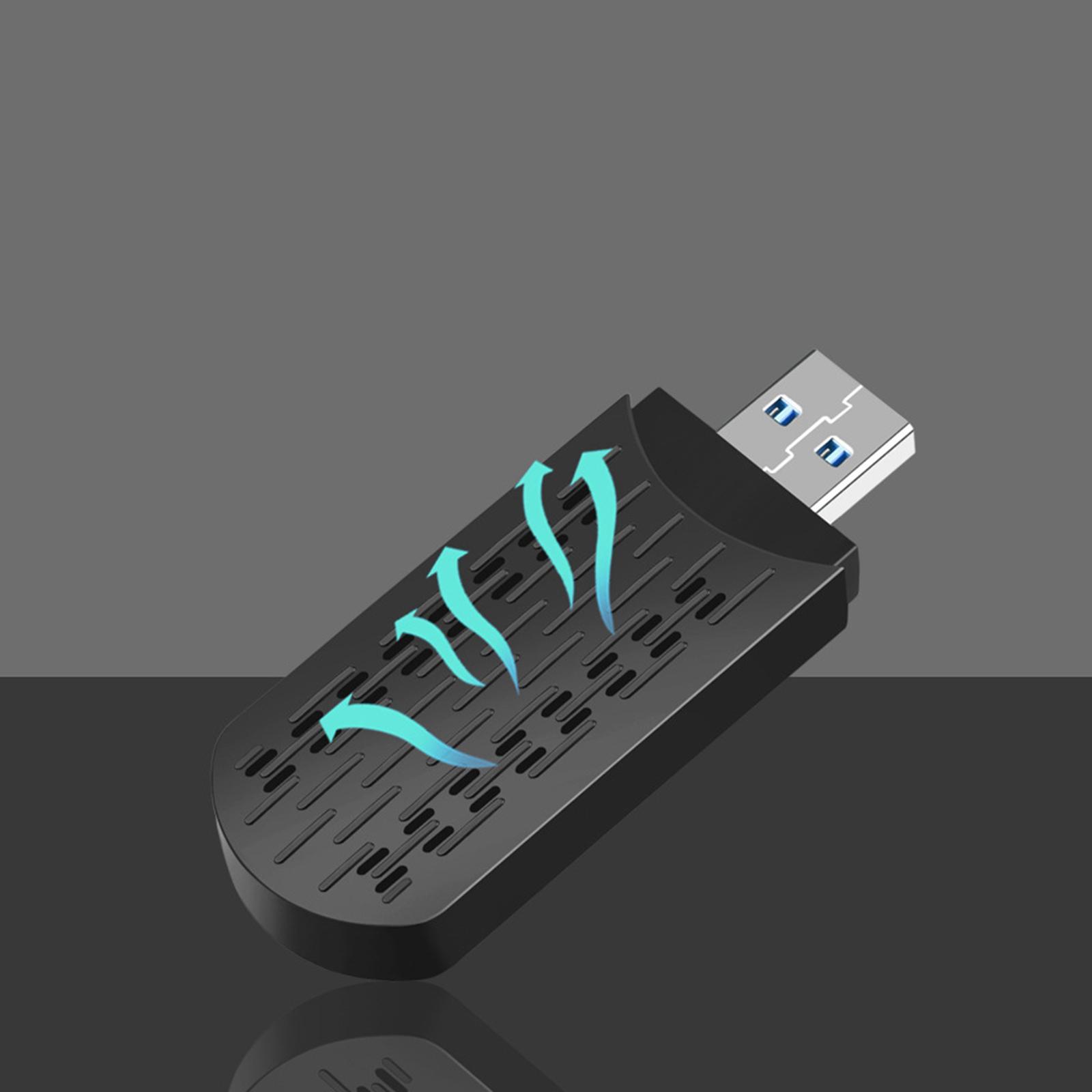 USB WiFi Adapter 5GHz 1201Mbps 574Mbps WiFi for Desktop Laptop