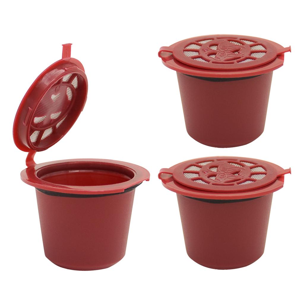 6 Pieces Refillable BPA-Free Coffee Capsule Filter for  Machine