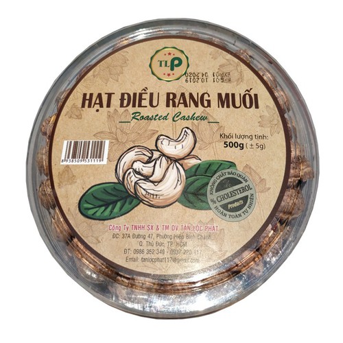 HẠT ĐIỀU RANG MUỐI TÂN LỘC PHÁT COMBO  1KG - MỖI HỘP 500G