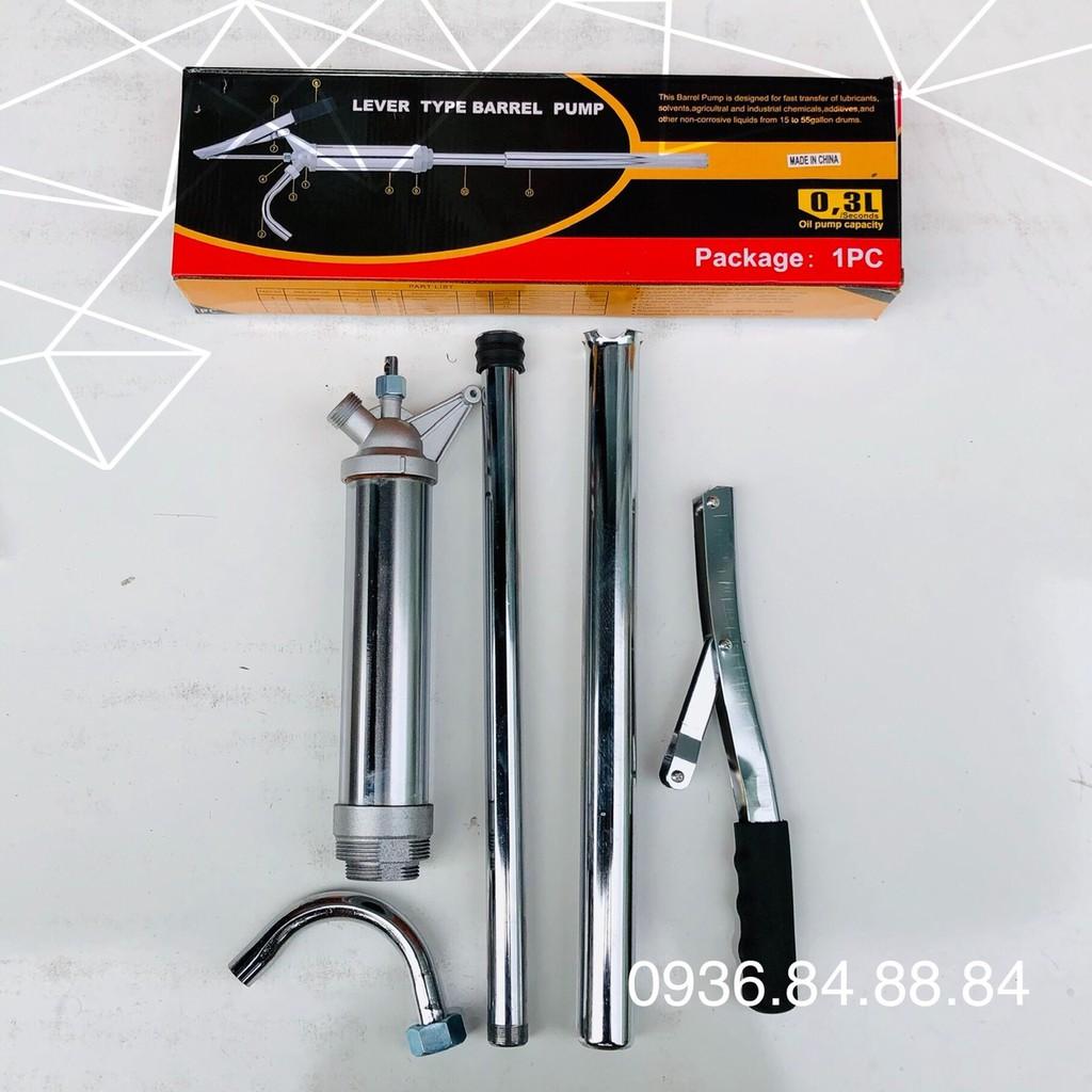 Bơm tay thùng phuy bằng Inox bơm dầu tay Inox - diezen - dầu hỏa - xăng - hóa chất - dầu động cơ