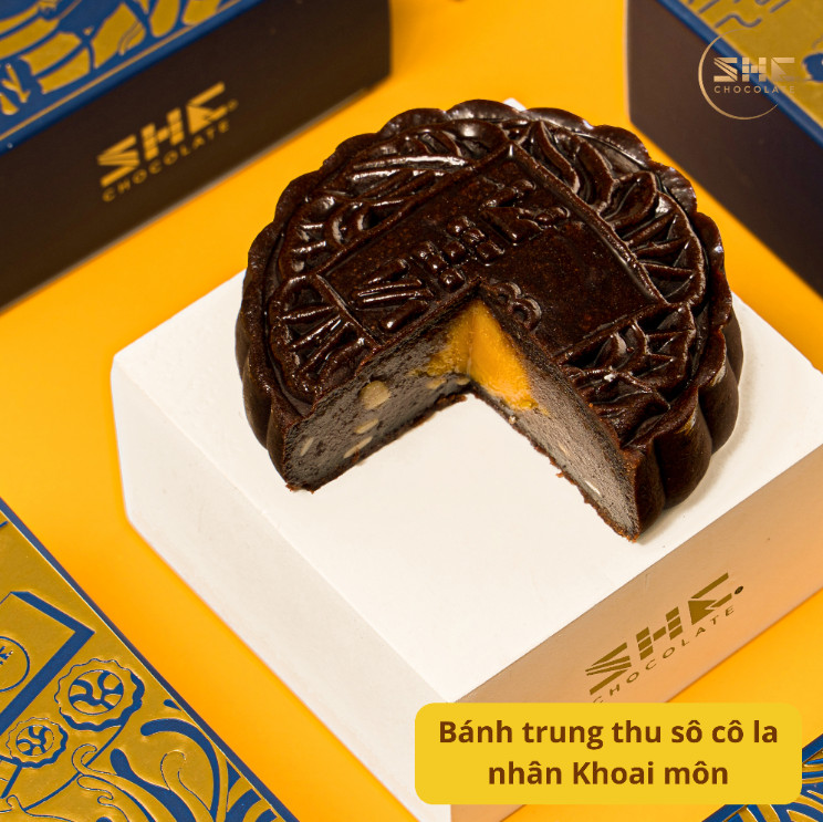 Bánh trung thu sô cô la 2023 - Nhân Khoai môn - SHE Chocolate - Món quà sức khỏe dành tặng người thân - Trung thu 2023