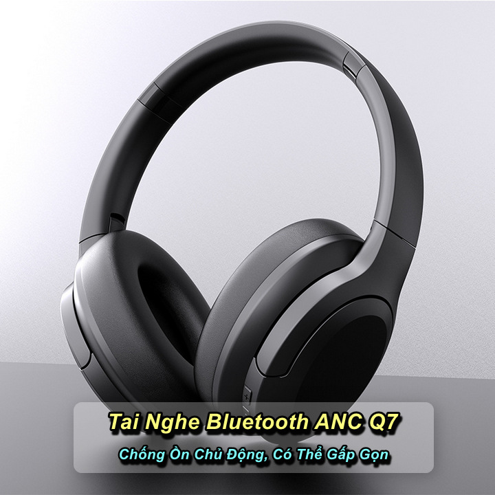 Tai Nghe Chụp Giảm Ồn Chủ Động ANC Q7-22H Bluetooth 5.3 cao cấp - Home and Garden