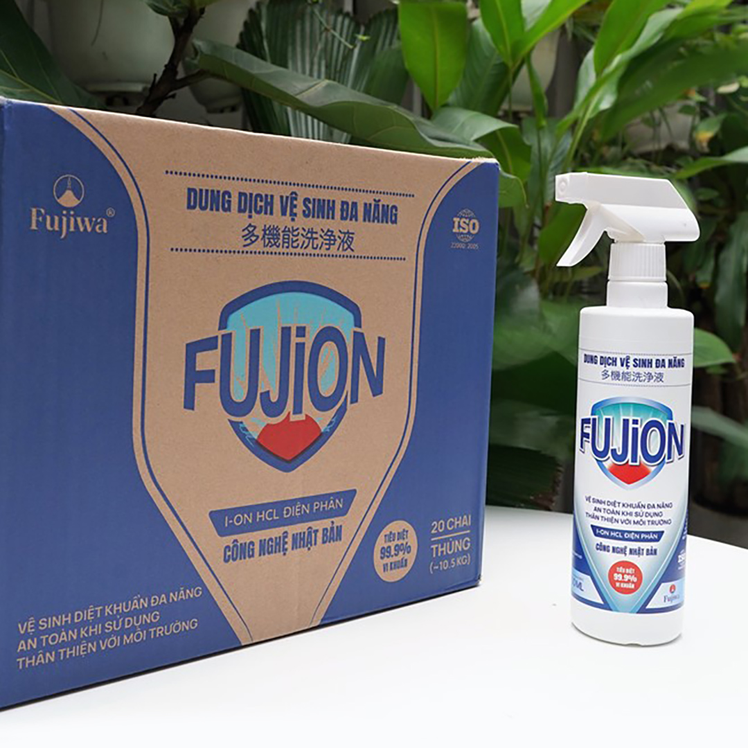 Dung Dịch Vệ Sinh Đa Năng Fujion Chai 500ML - Làm sạch, tiêu diệt 99% Vi khuẩn (Công nghệ Nhật Bản)