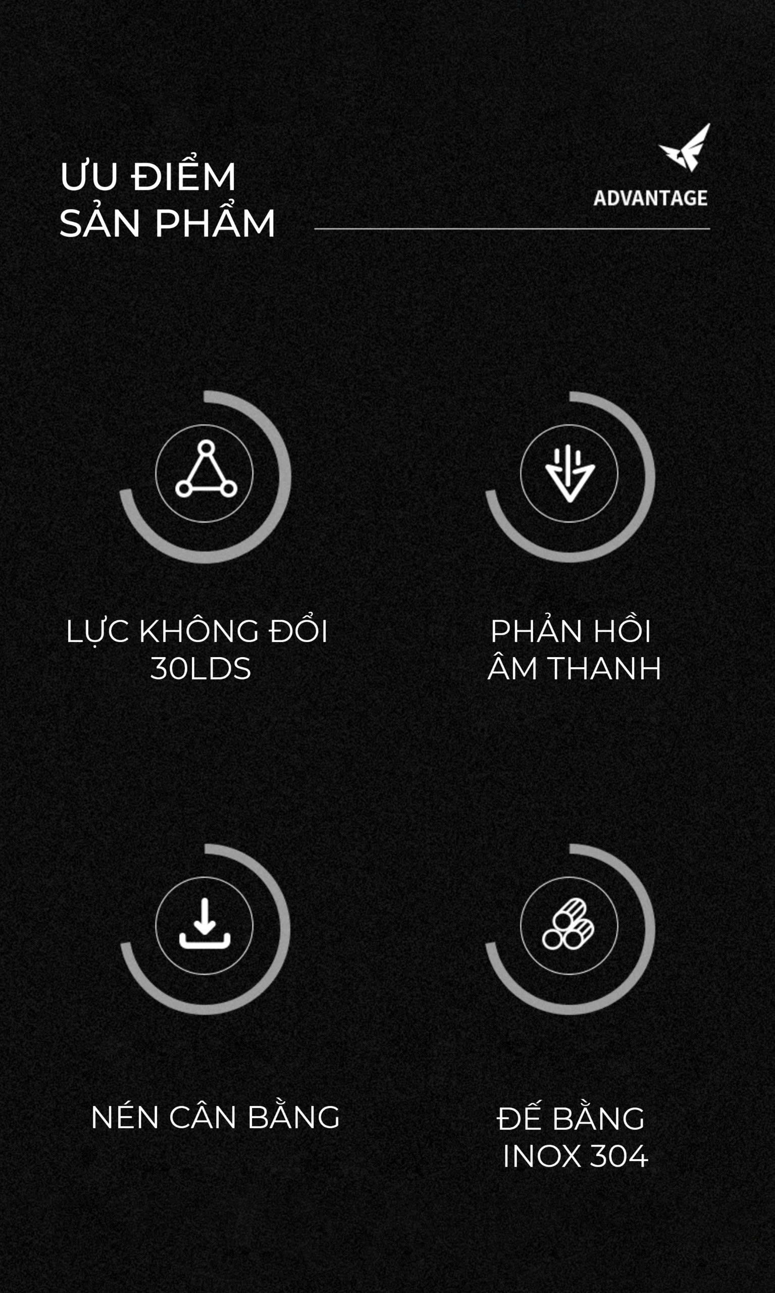 Tamper nén cố định lực màu đen Feepie