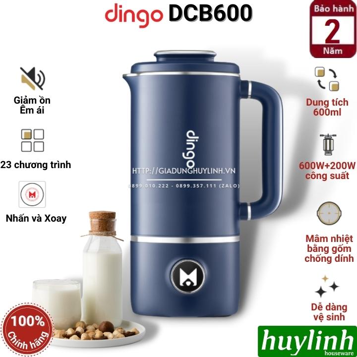 Máy xay nấu sữa hạt mini Dingo DCB600 - 600ml - Đa chức năng [DCB600 và cối pha trà]  - Hàng chính hãng