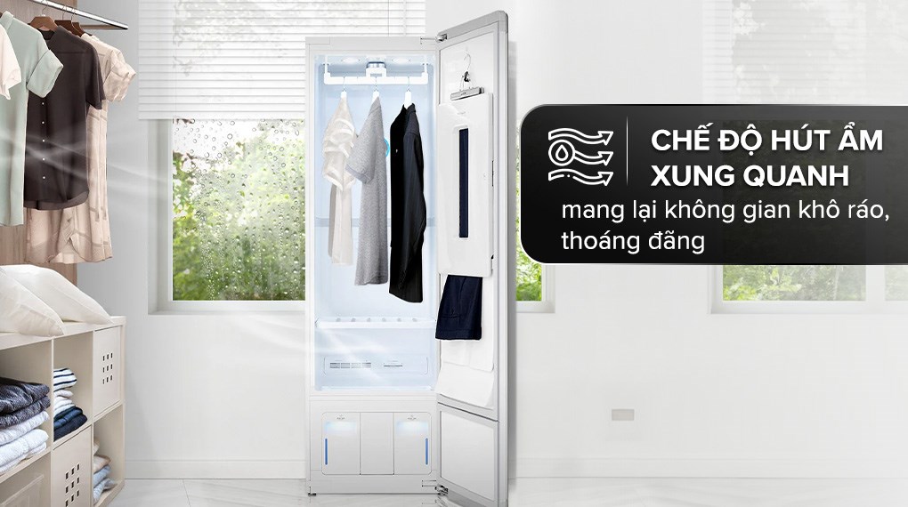 Tủ chăm sóc quần áo thông minh LG Styler Inverter 5 móc S5MB - Hàng Chính Hãng