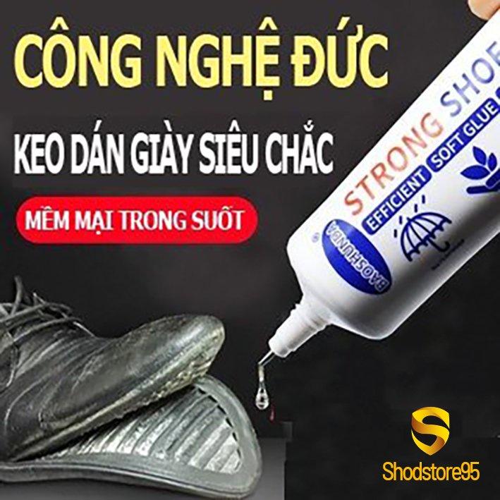 Keo dán giày dùng nhiệt trong suốt Strong Shoe Glue siêu dính, dẻo dai. không hại da