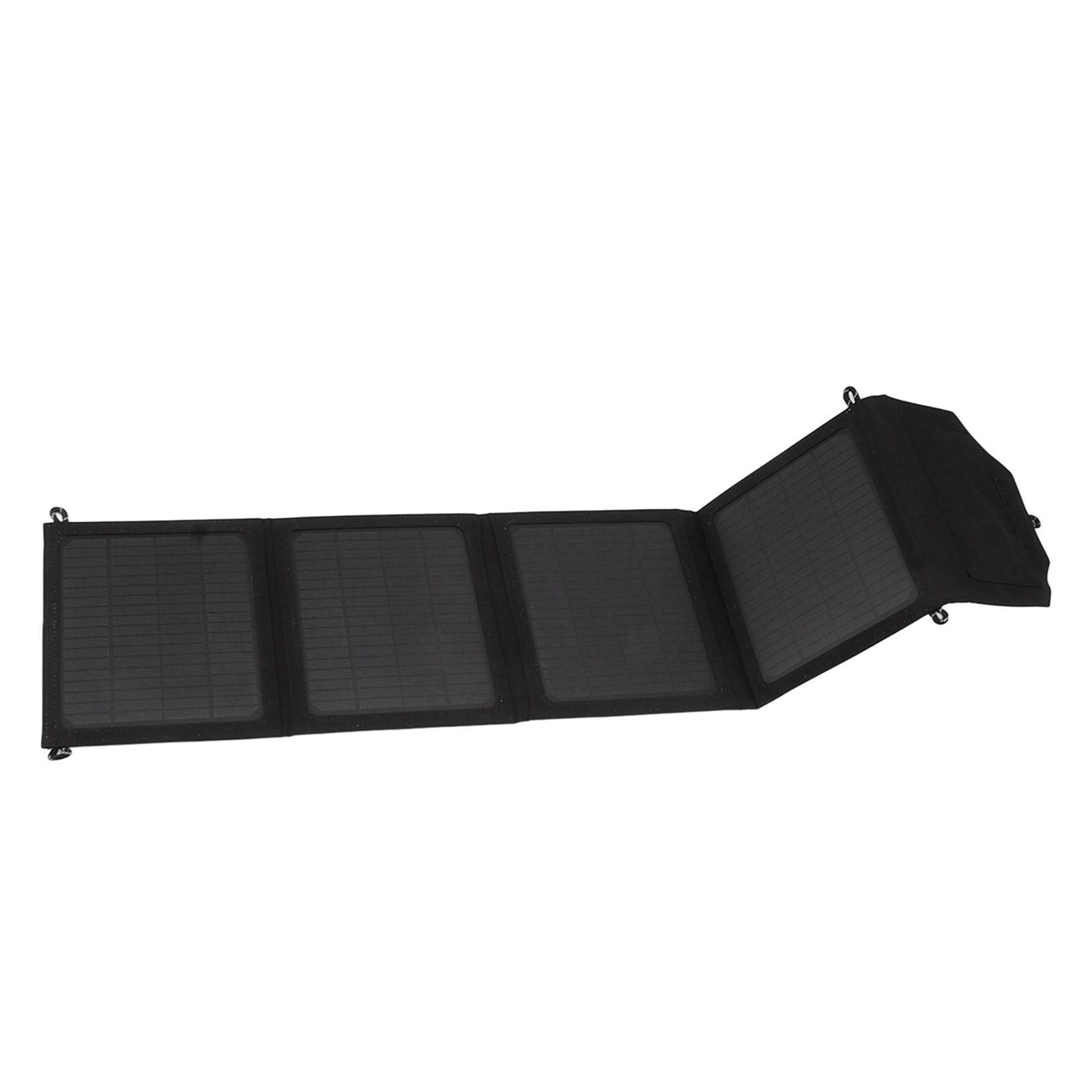 Solar Panel Charging Two USB Output 40W 12V-5V Monocrystalline Portable with Cord Solar Panel  for Outdoor Hiking House Laptop Phone