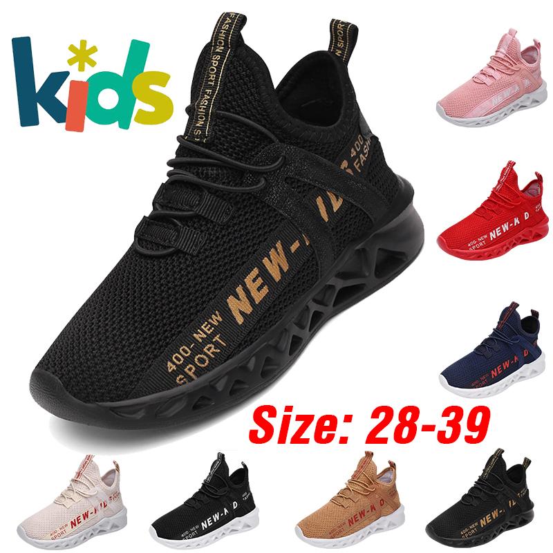 Superlight Kids Giày chạy bộ giày bé trai giày thể thao trẻ em Color: BlackGold shoes Shoe Size: 1.5