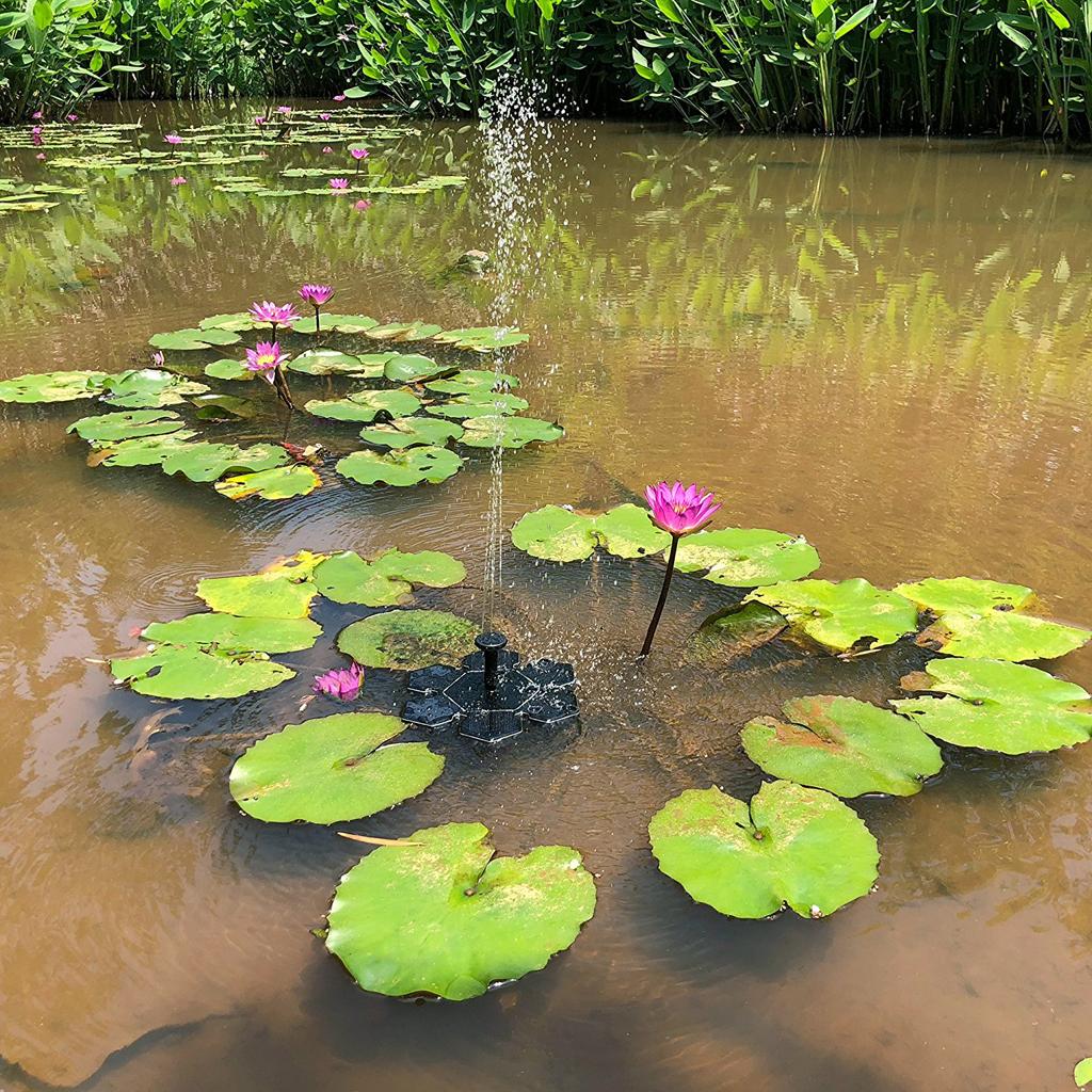 Solar Panel Powered Submersible Fountain Garden Pond Water Pump