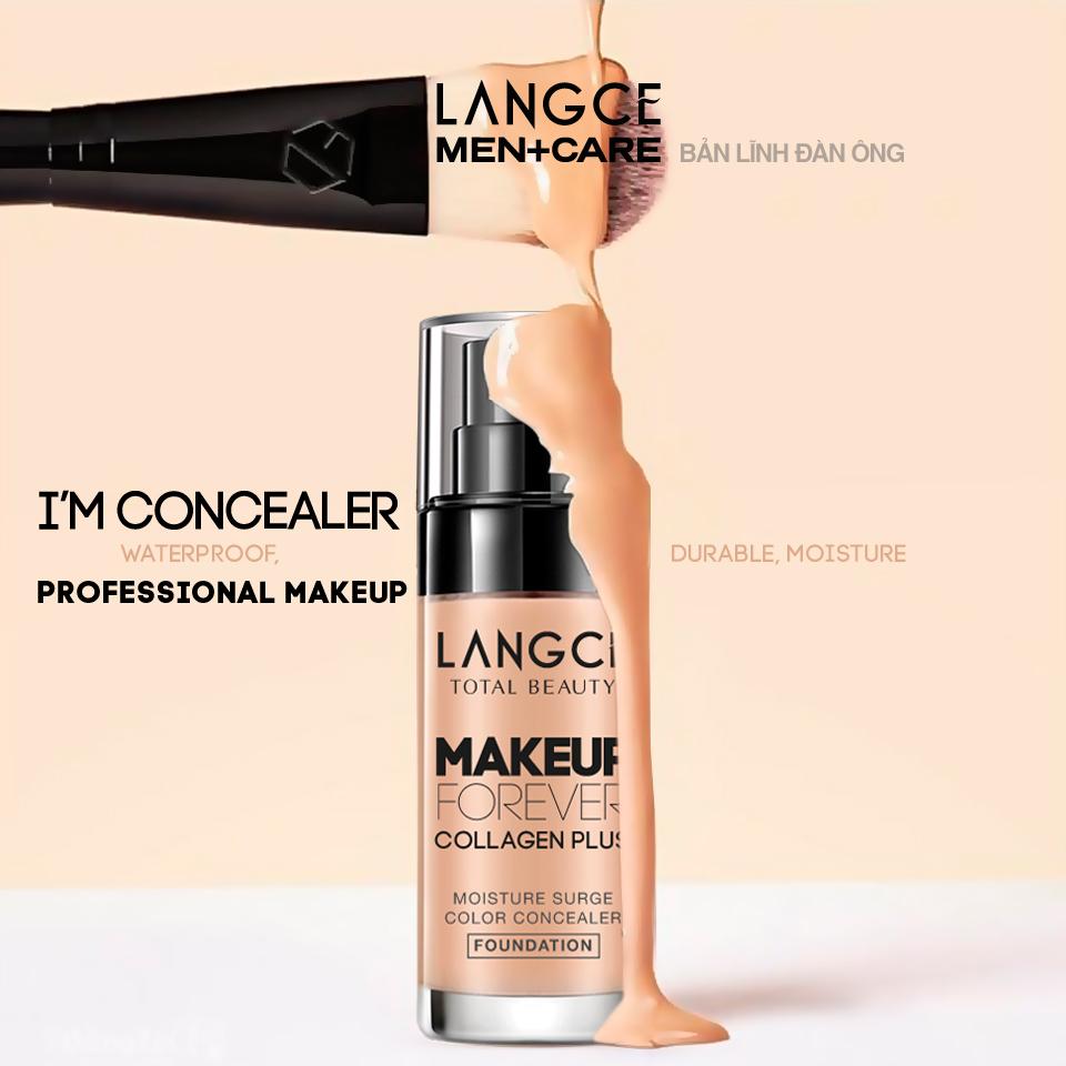 TOTAL BEAUTY MAKE UP KEM NỀN CHE KHUYẾT ĐIỂM + HÌNH XĂM, KIỀM DẦU DƯỠNG ẨM DA 30ml LANGCE DÀNH CHO NAM