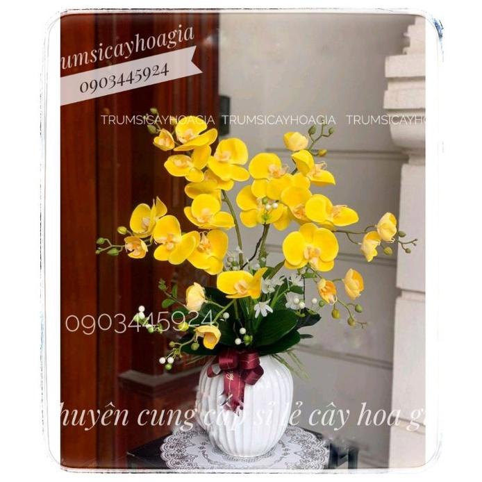 Cành lan casu 2 nhánh cao cấp giống thật nhập khẩu-Hoa giả