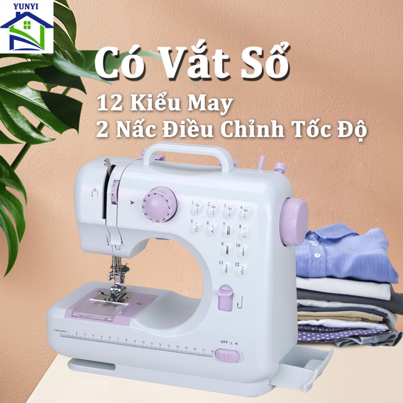 (GIÁ TỐT) Máy may gia đình , máy khâu để bàn đa năng có vắt sổ kèm đủ phụ kiện hàng chất lượng cao