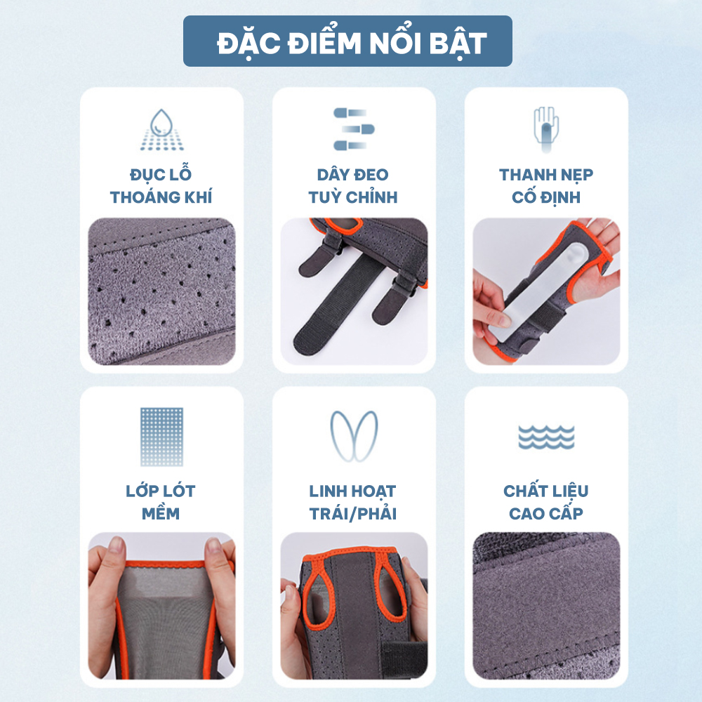 Băng quấn cổ tay có thanh nẹp cố định bảo vệ cổ tay chính hãng GoodFit GF310W