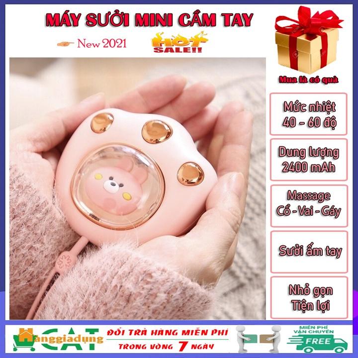 Máy Sưởi Mini Cầm Tay Đa Chức Năng Hình Chân Mèo So Cute - Quạt Sưởi Ấm Mini Thông Minh Nhỏ Gọn Bỏ Túi, Ấm Mọi Nơi