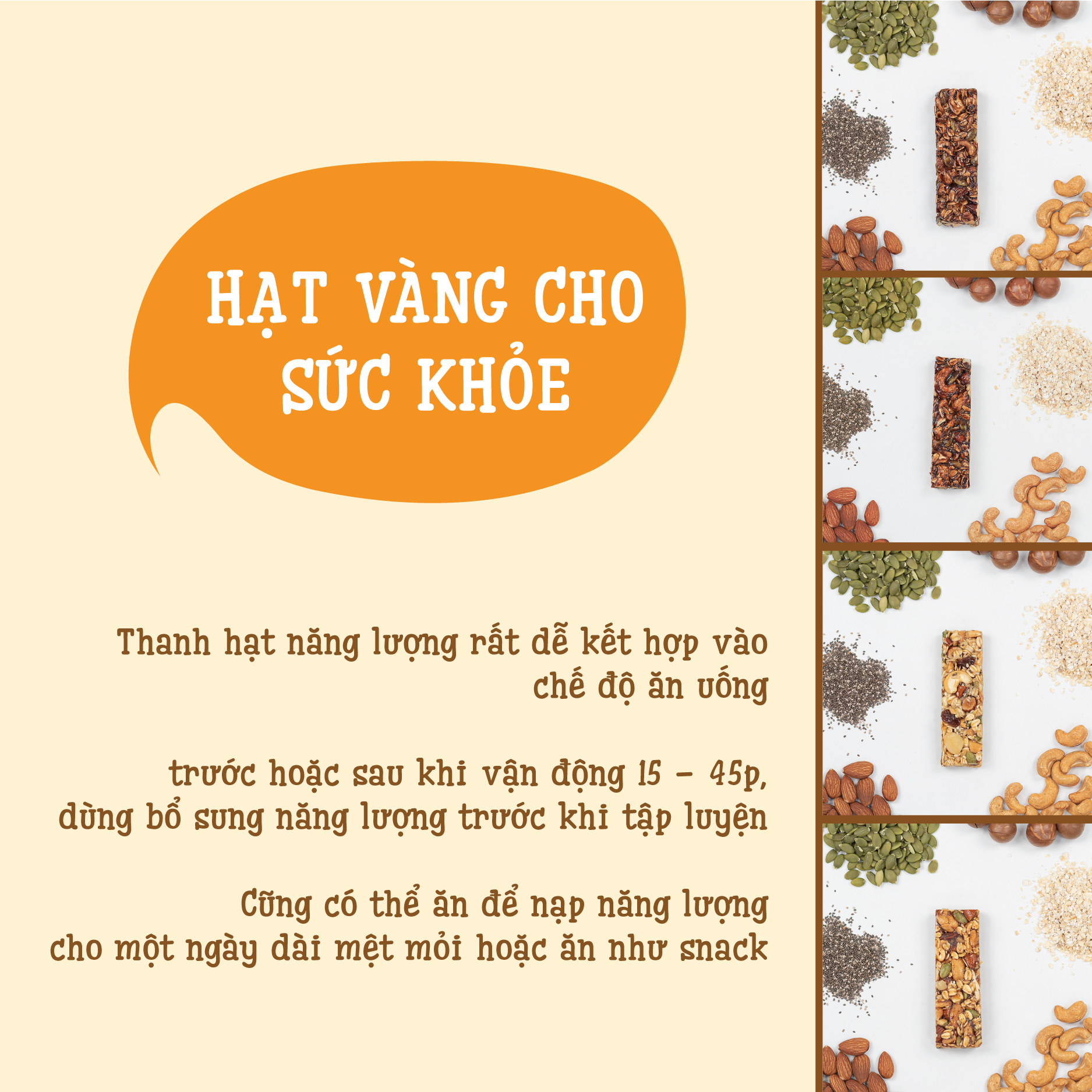 Thanh Hạt Dinh Dưỡng Vị Hạt Điều &amp; Hạnh Nhân Faminuts - Thanh Ngũ Cốc Ăn Kiêng Giảm Cân