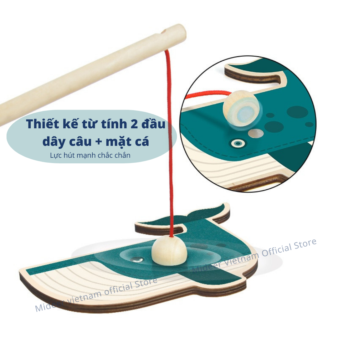 Bộ đồ chơi câu cá Mideer Fishing Board, Đồ chơi trí tuệ cho bé 1,2,3,4,5 tuổi