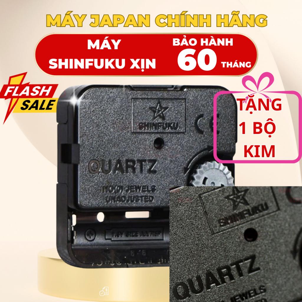 Máy đồng hồ treo tường kim trôi Nhật Bản chính hãƞg hiệu Shinfuku cốt dài 18 (trục vặn ốc 11mm)-bảo hành 5 năm - MÁY + KIM 8096