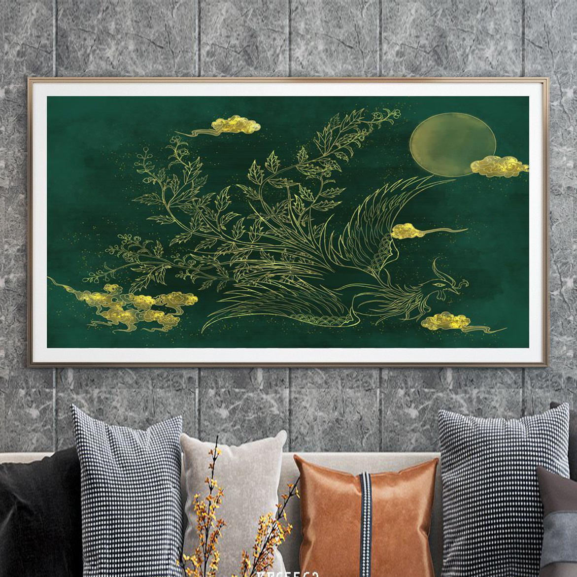 Khung Tranh Canvas Treo Tường In Chất Lượng Cao - Tranh Phong Cách Phương Đông Xưa