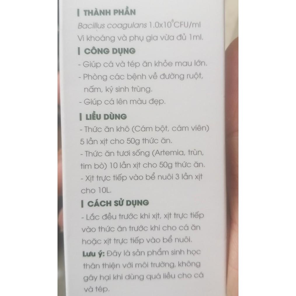 Vi sinh tiêu hóa KOIKA BAC + cho cá cảnh, chai 105ml