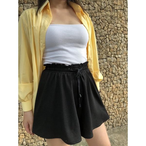 OLALASTUDIO quần đùi thun freesize Venn Mini Short