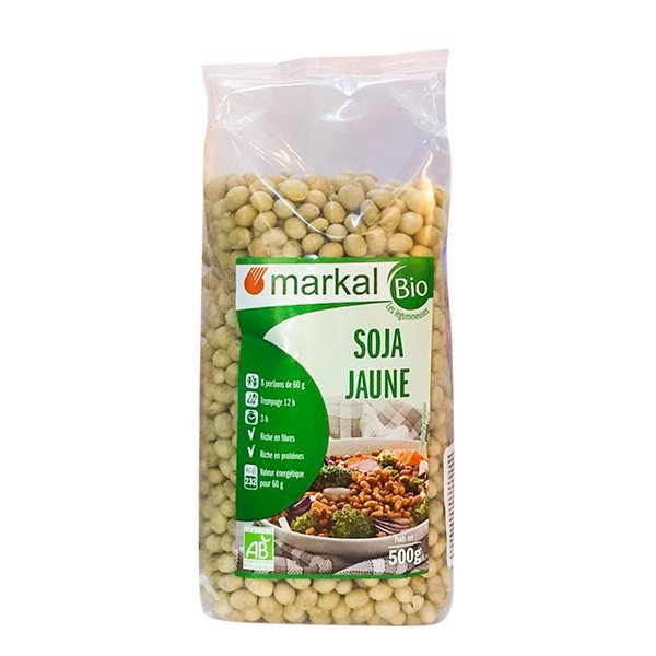 Hạt đậu nành hữu cơ Markal 500g - Soja jaune Markal