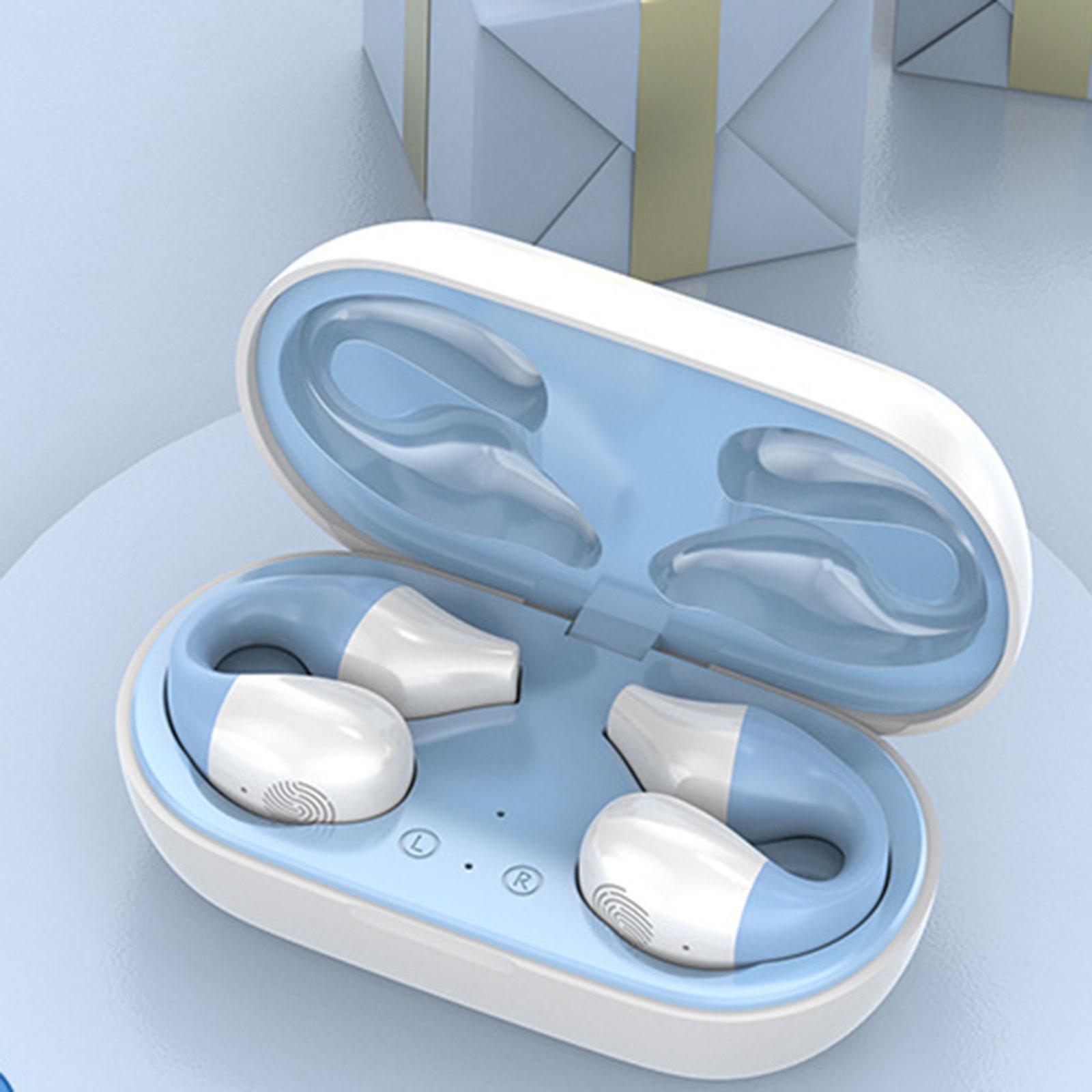 Air Conduction Headphones Earbuds HiFi Stereo Noise Cancelling with Charging Case Earpiece Sport Earphones for Games Driving Sports