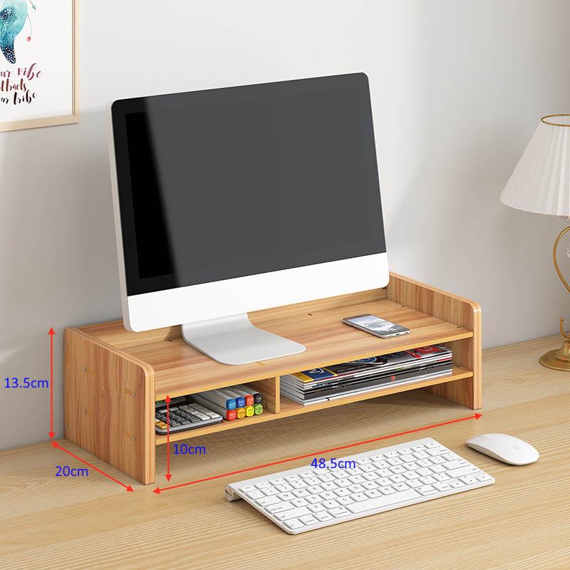 Kệ máy tính kệ sách kệ hồ sơ để bàn kèm cắm viết bằng gỗ 2 mẫu MỚI - Tặng kèm móc khóa khung hình thời trang
