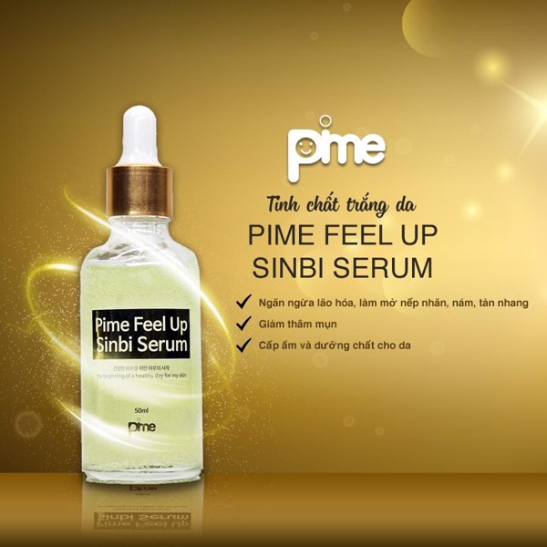 TINH CHẤT DƯỠNG TRẮNG VÀ MỜ VẾT NÁM DA FEEL UP SINBI SERUM 50ml