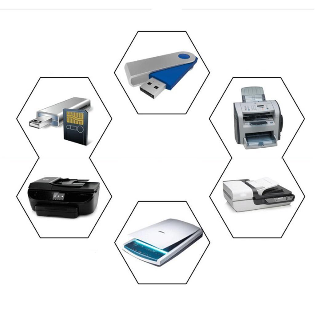 USB 2.0 Manual Sharing Switch KVM Selector 2Ports HUB For PC Scanner Printer
