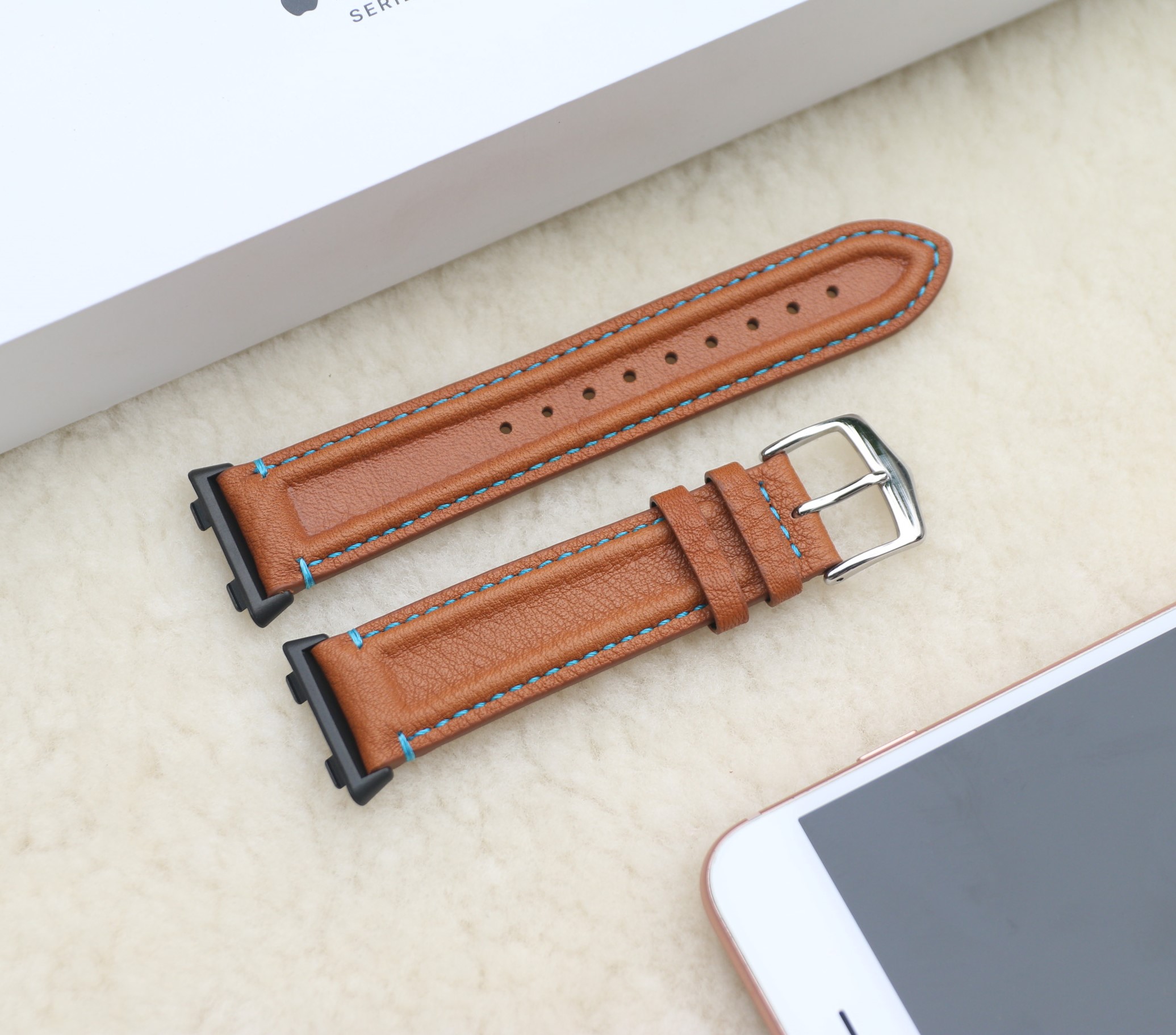 Dây Da Thay Thế Dành Cho Oppo Watch 41mm, 46mm Phong Cách Gân Guốc Đọc Đáo