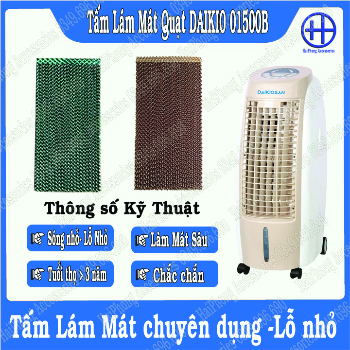 Tấm làm mát quạt hơi nước ĐAIKIO loại 5090 sóng nhỏ lỗ nhỏ, dầy, bền, chắc, hiệu quả làm mát sâu