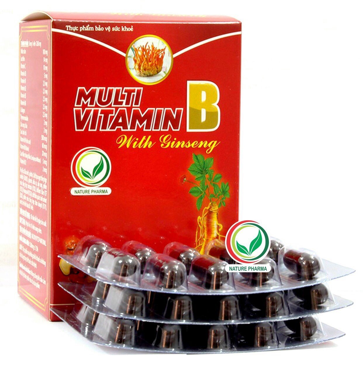 Combo 5 hộp Thực Phẩm Bảo Vệ Sức Khỏe Viên Multi Vitamin B With Ginseng