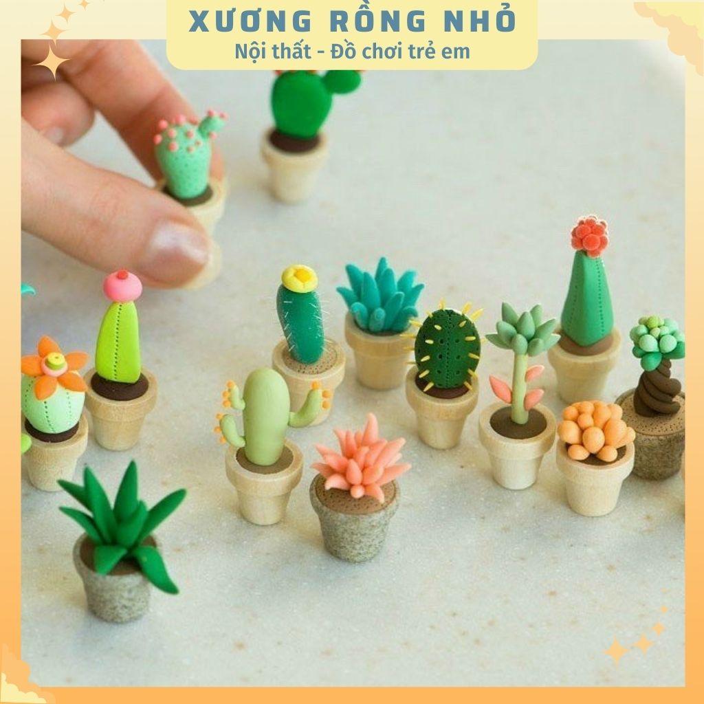 Đất sét nhật tự khô an toàn 12 màu cao cấp Softclay nặn hình, làm Butter slime kèm bộ cây tạo hình loại 1 hàng đẹp