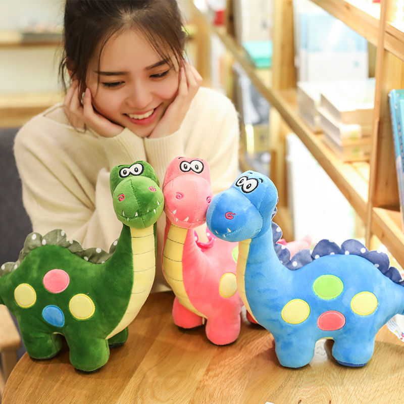 Gấu bông khủng long mặt ngố mẫu mới siêu dễ thương cho bé (25cm---&gt;55cm) vải nhung mềm mịn hàng cao cấp, an toàn cho trẻ