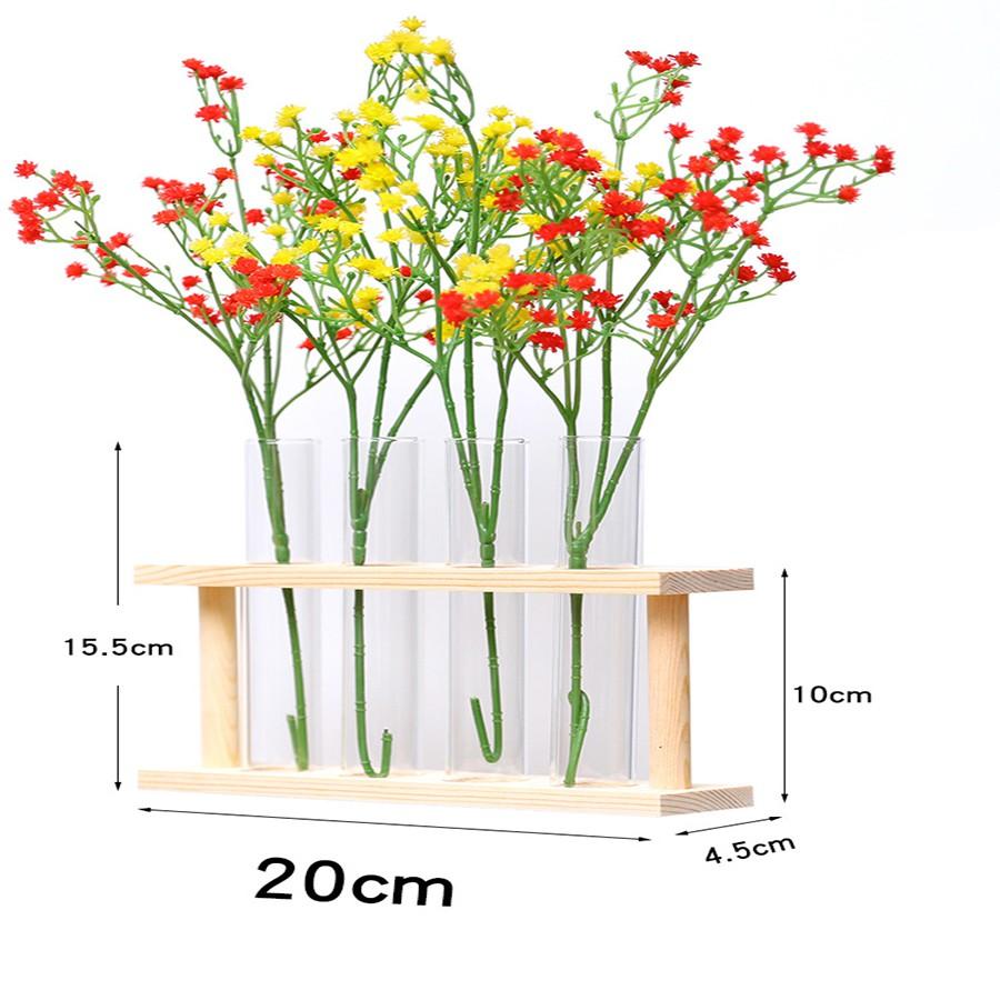 Lọ Thủy Tinh Cắm Hoa Làm Đồ Trang Trí Để Bàn, Xinh Xắn, Bền Đẹp, Giá Rẻ