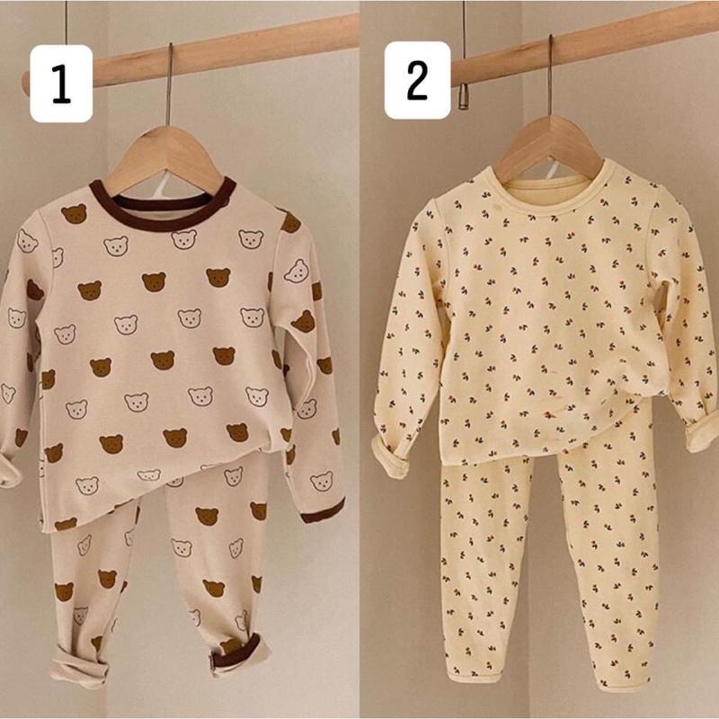 Bộ cotton xuất Hàn chất co dãn thấm hút mềm đẹp