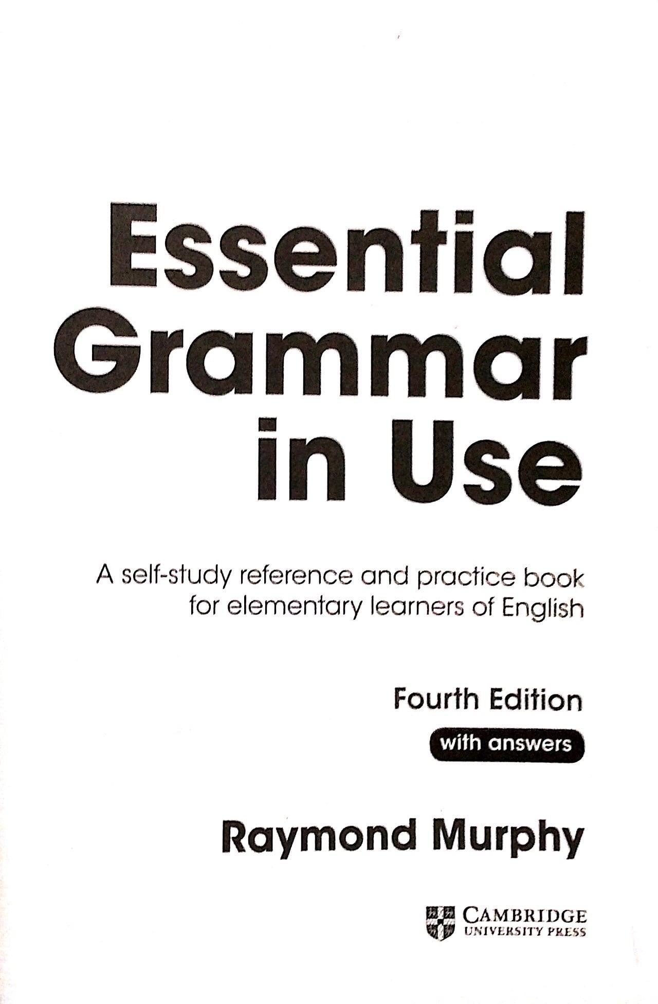Hình ảnh Essential Grammar in Use Book with Answers Edition: A Self-Study Reference and Practice Book for Elementary Learners of English