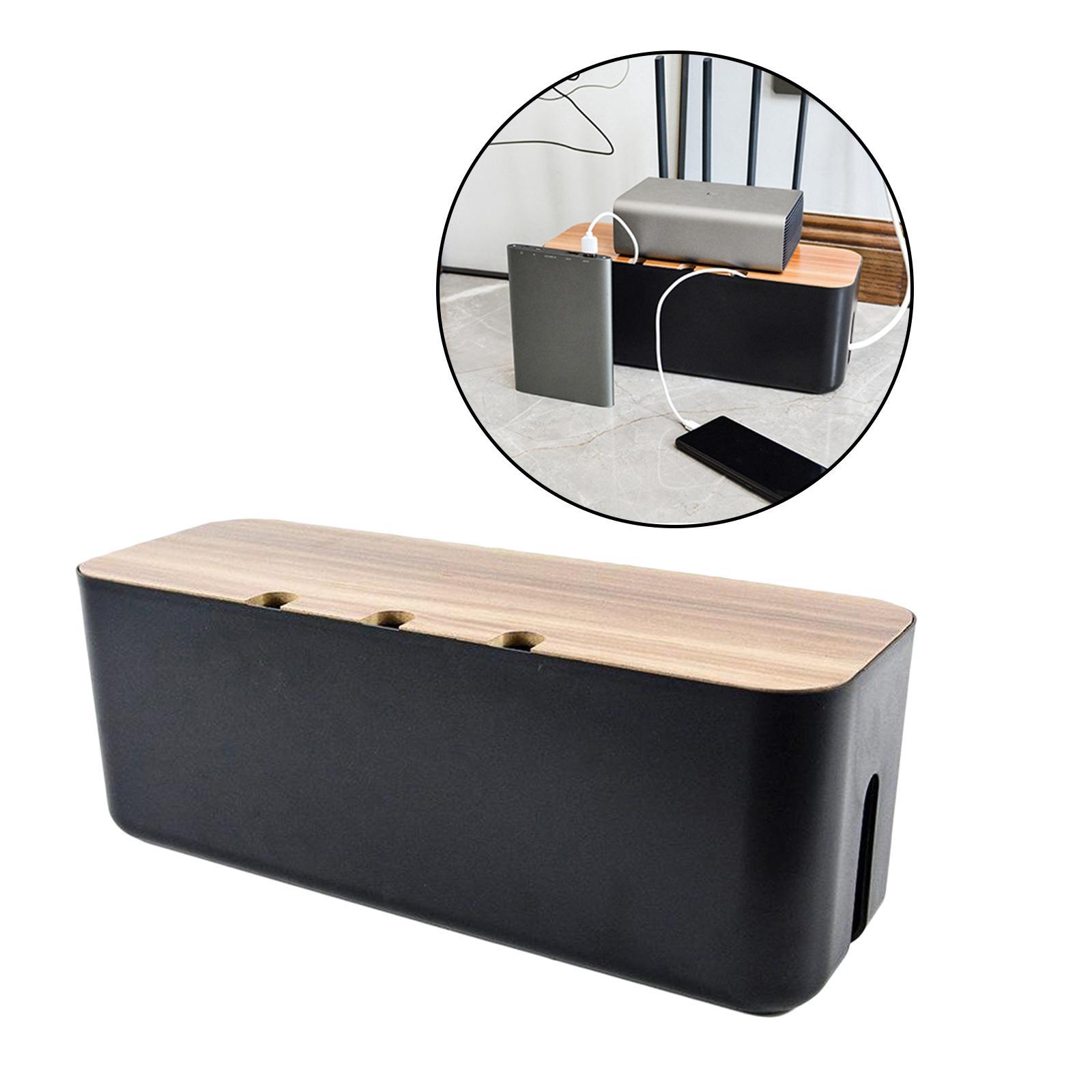 Router Shelf Storage Box Cable Management Organizer Cable Bracket for Office